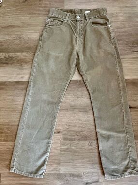 Vintage Levi’s 505 Regular Fit Straight Leg Corduroy Pants Tan M 29x30 W:6/8